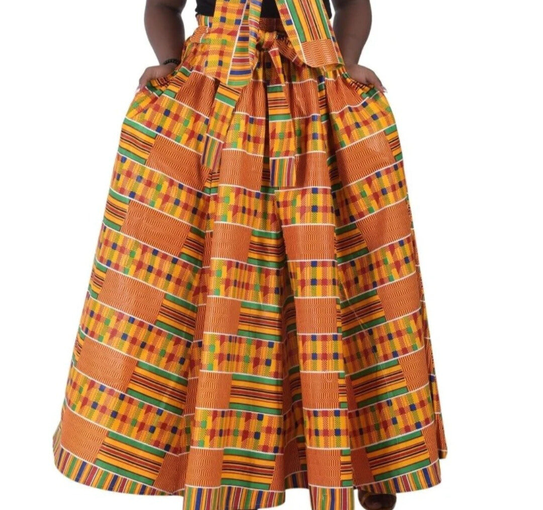 Queen Abeni Kente Maxi Skirt