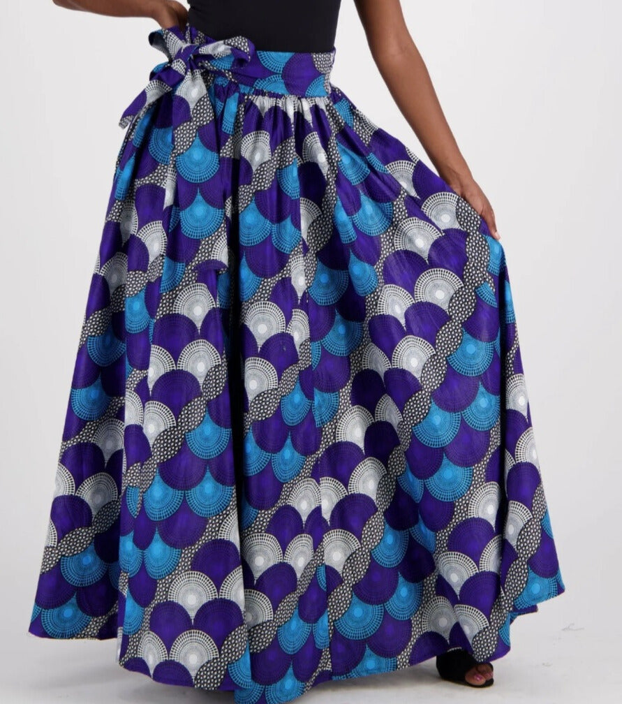 Royal Waves Ankara Maxi Skirt