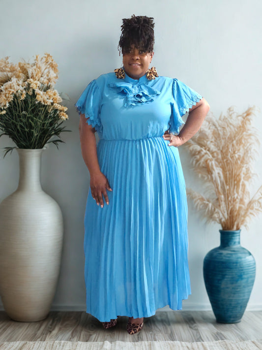 The Skylar Grace Pleated Maxi Dress
