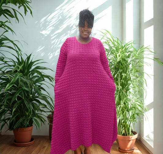 Fuchsia Serenity Handkerchief Dress